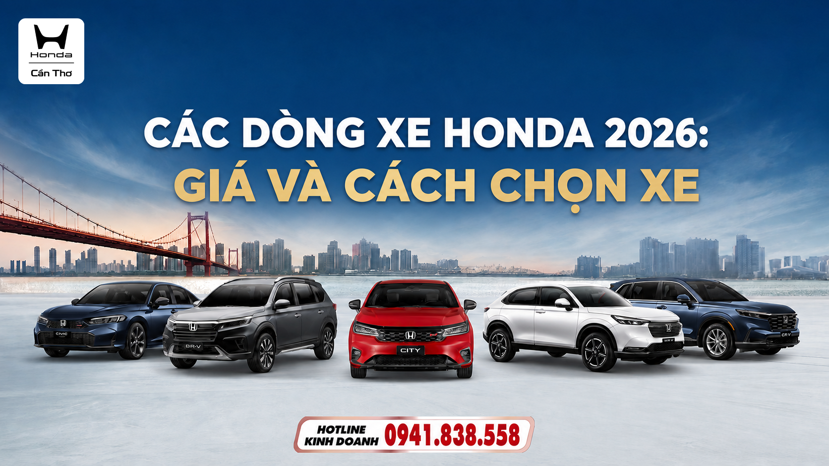 Các dòng xe Honda 2026: Giá và cách chọn xe